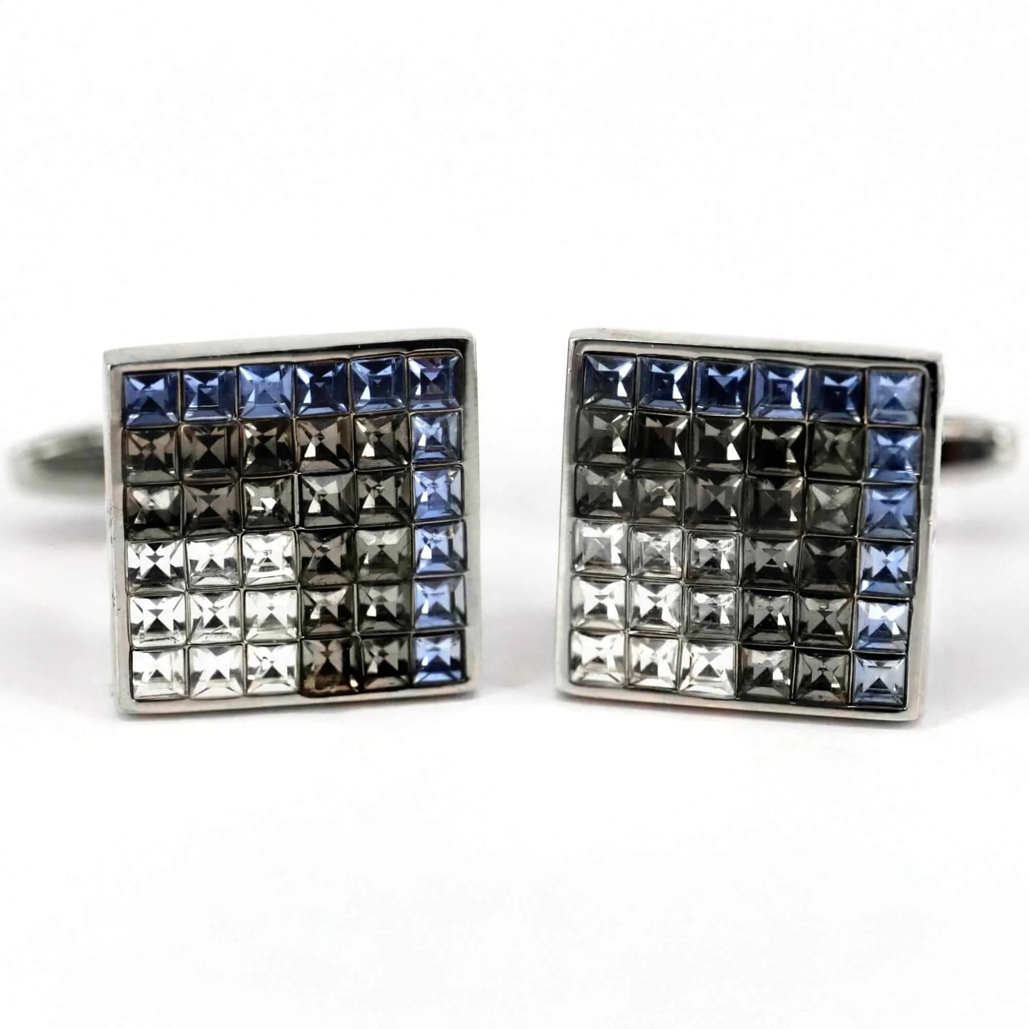 8 Gradient Light Blue Grey White Cufflinks (Online Exclusive)