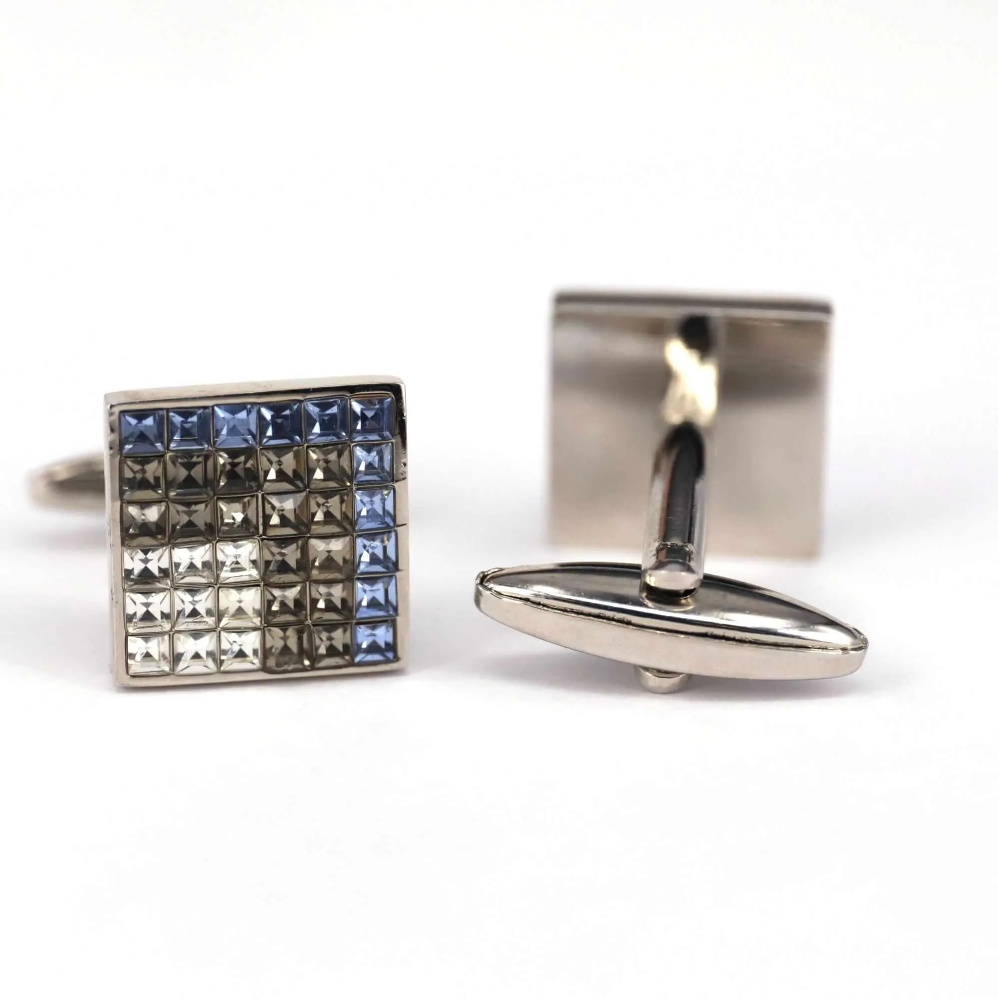 8 Gradient Light Blue Grey White Cufflinks (Online Exclusive)