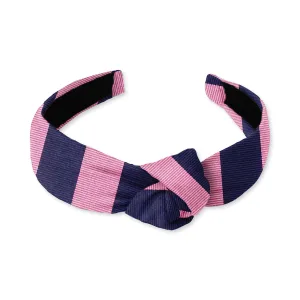 Academy Pink/Navy - Knotted Headband