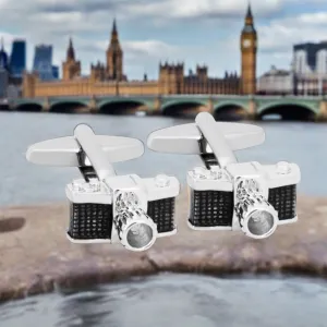 Black  Camera Cufflink (Online Exclusive)