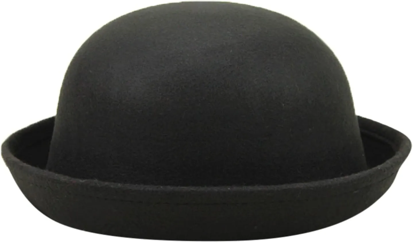 Bowler Hat Classic Pork-Pie Women Fedora Hat Foldable Rolled Brim Fedora Hat for Men Women Crushable