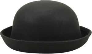 Bowler Hat Classic Pork-Pie Women Fedora Hat Foldable Rolled Brim Fedora Hat for Men Women Crushable