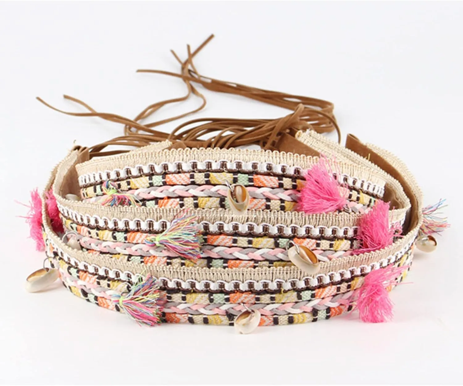 Cowboy Hat Band for Women Western Hat Belt Rope Hat Band Beaded Hatband Mexican Hat Band