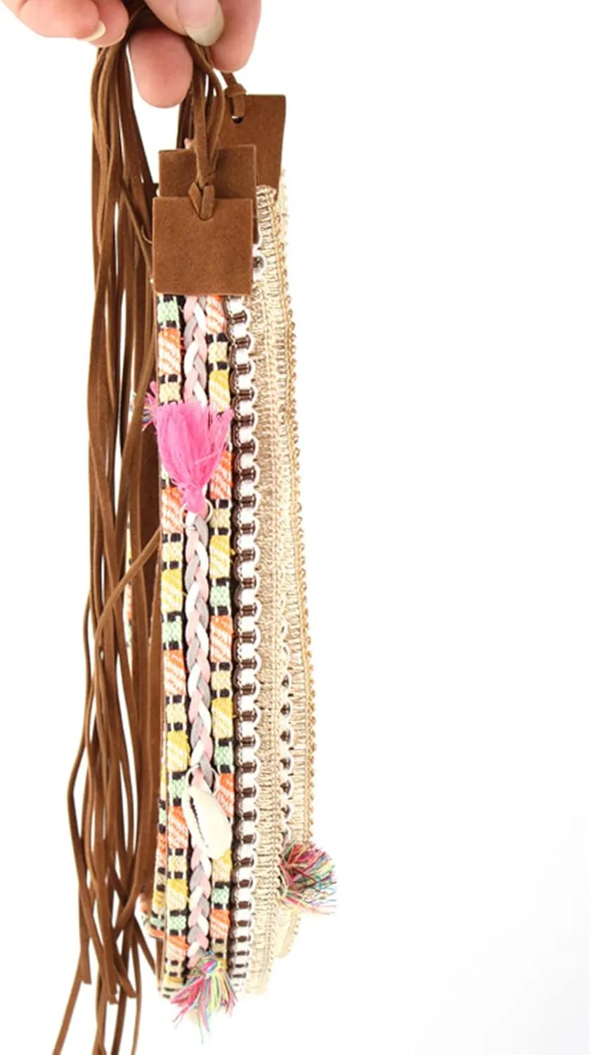 Cowboy Hat Band for Women Western Hat Belt Rope Hat Band Beaded Hatband Mexican Hat Band