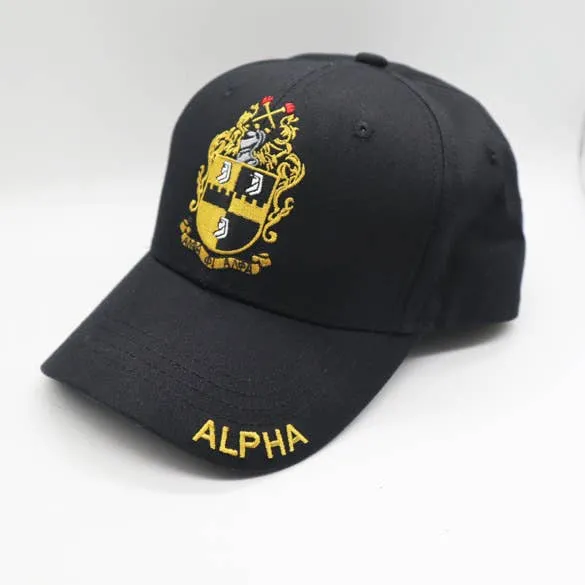 Divine 9 Fraternity Alpha Cap (Shield)