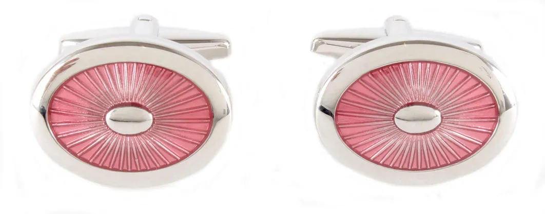 Enamel Oval Cufflinks