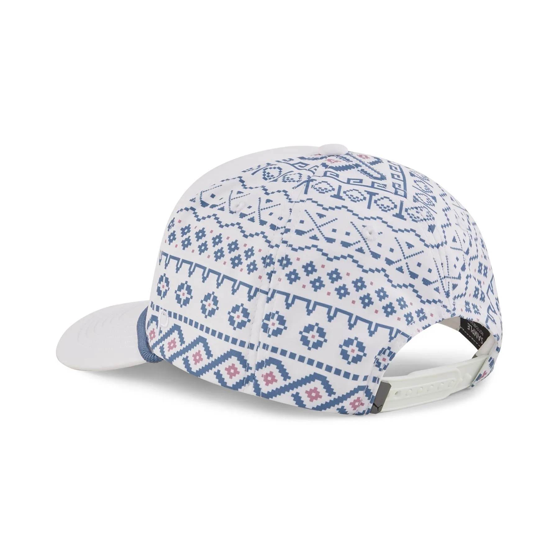 Fair Isle 5 Panel Tech Cap White Glow/Blue Horizon - AW24
