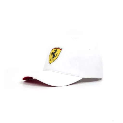Ferrari Baseball Cap, Quilt, Adult, White, 2018