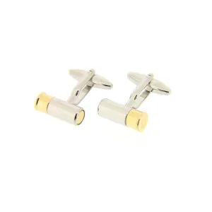 John Norris Country Cufflinks - Gold/Silver Shotgun
