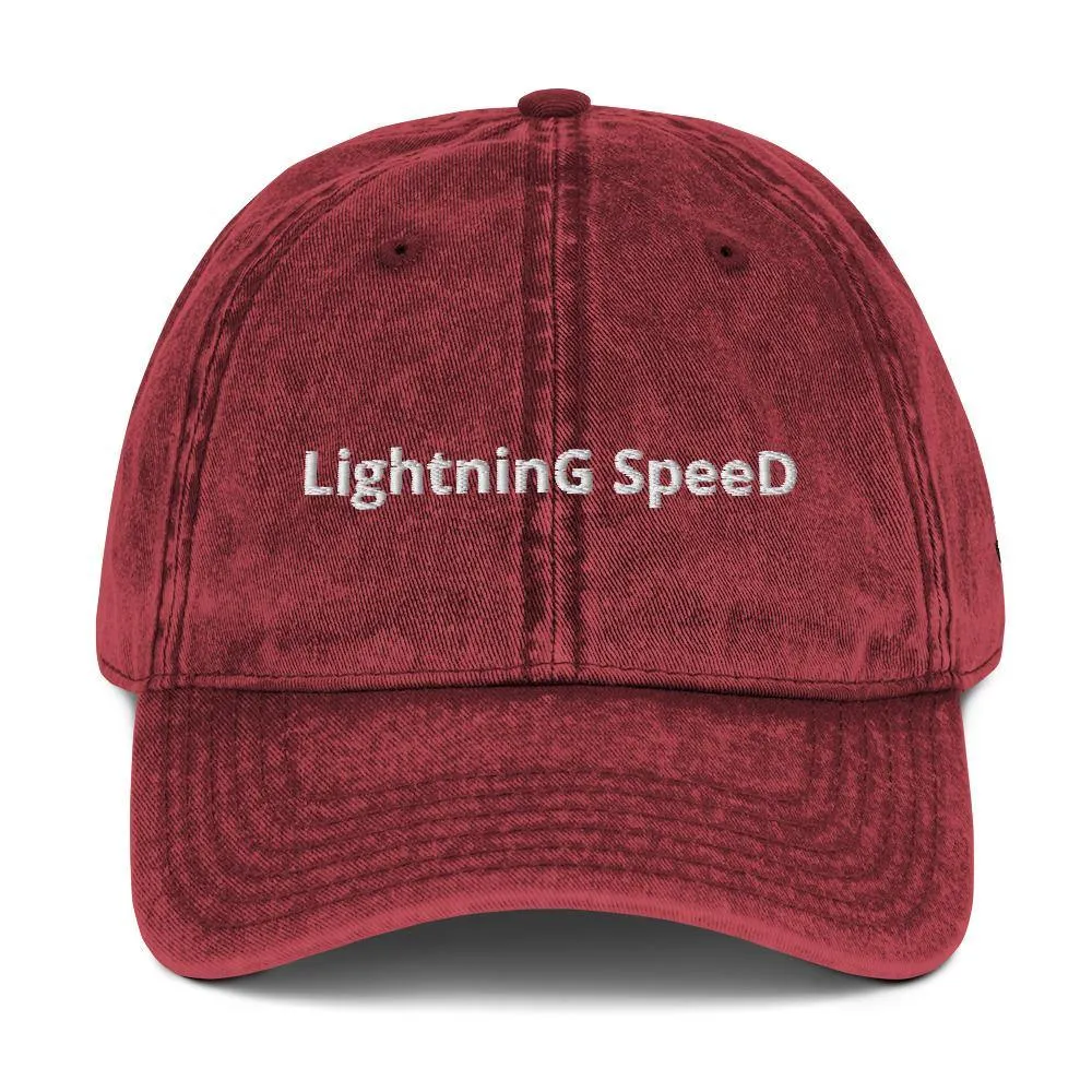 Lightning Speed | Outdoor and Indoor Caps and Hats Vintage Cotton Twill Cap