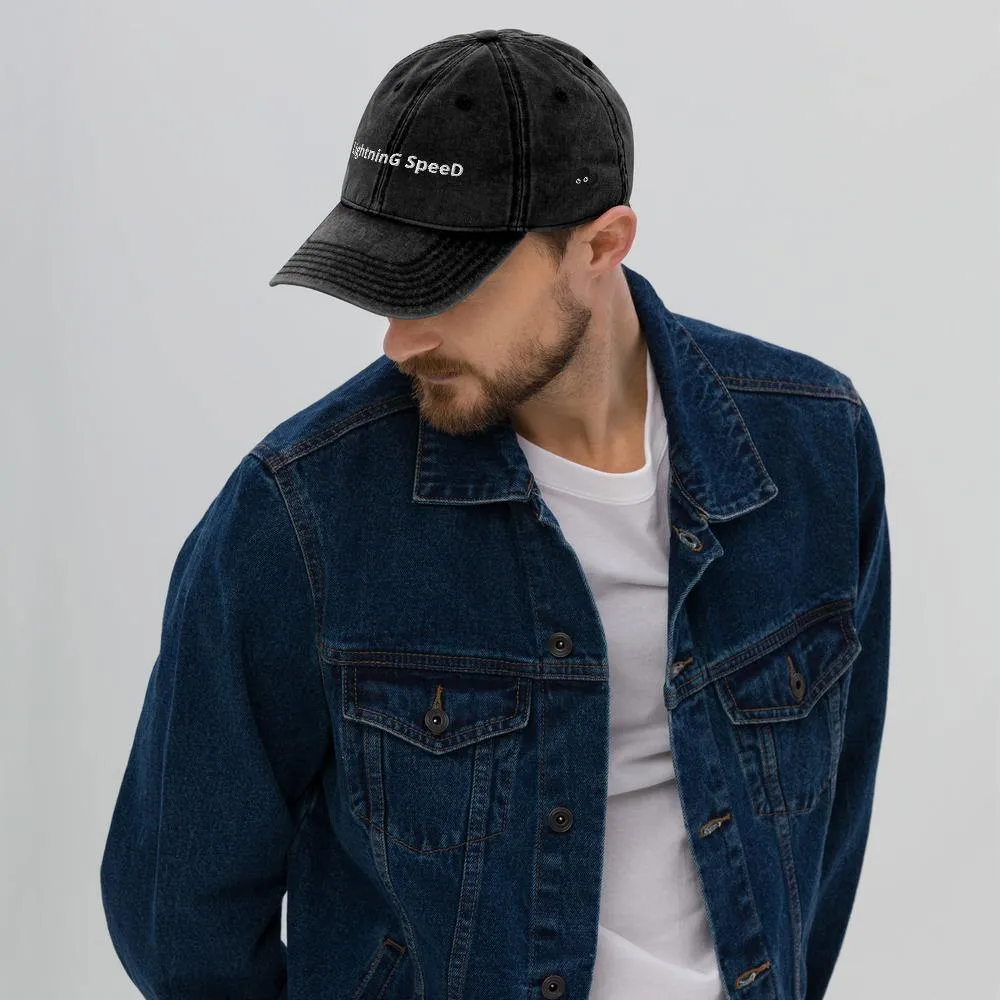 Lightning Speed | Outdoor and Indoor Caps and Hats Vintage Cotton Twill Cap