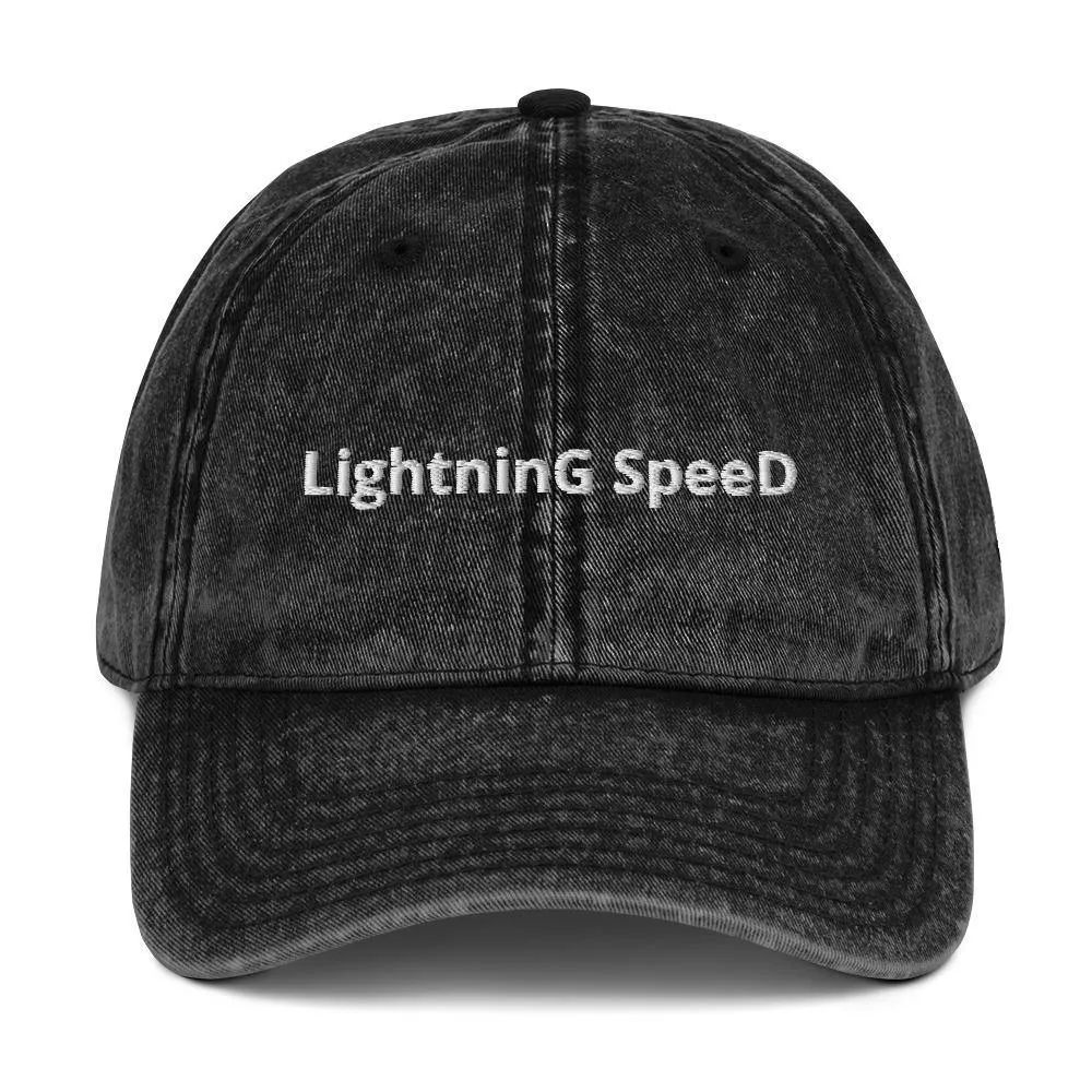 Lightning Speed | Outdoor and Indoor Caps and Hats Vintage Cotton Twill Cap