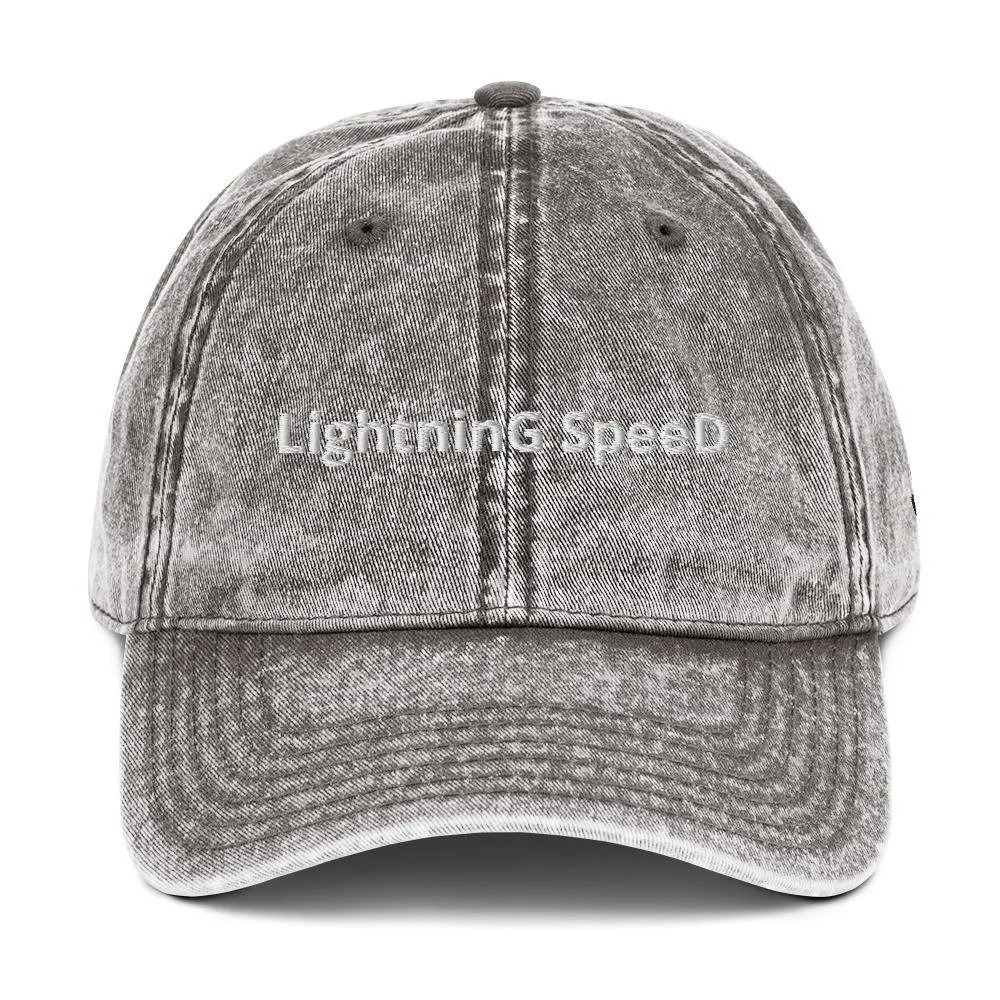 Lightning Speed | Outdoor and Indoor Caps and Hats Vintage Cotton Twill Cap