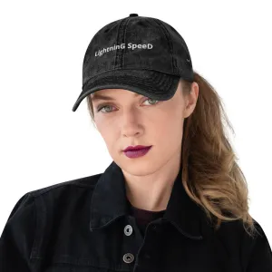 Lightning Speed | Outdoor and Indoor Caps and Hats Vintage Cotton Twill Cap