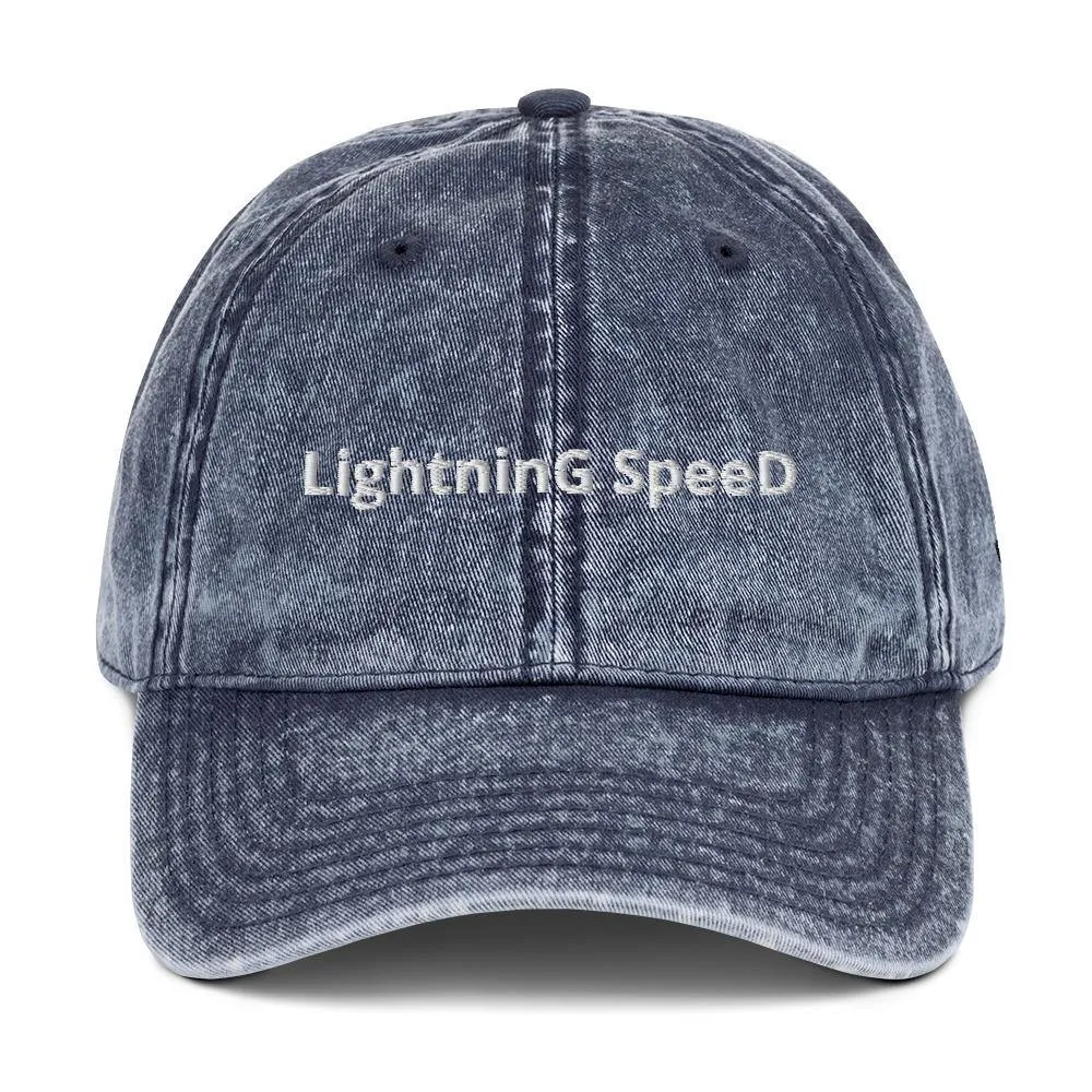 Lightning Speed | Outdoor and Indoor Caps and Hats Vintage Cotton Twill Cap