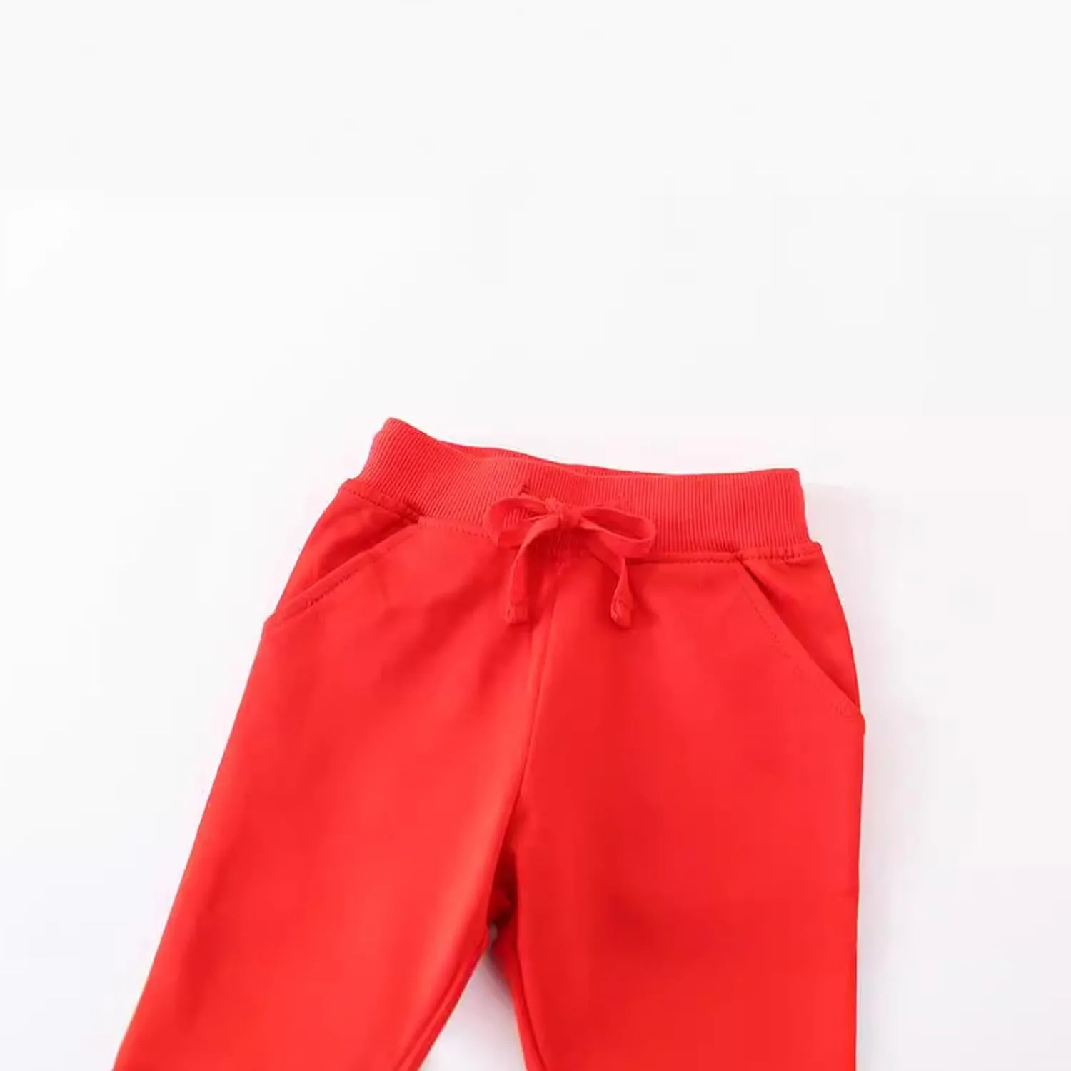 Little Boys Jogger Pants Toddler Boys' Drawstring Elastic Waist Cotton Casual Sweatpants 1PC/ 2 PCS Set