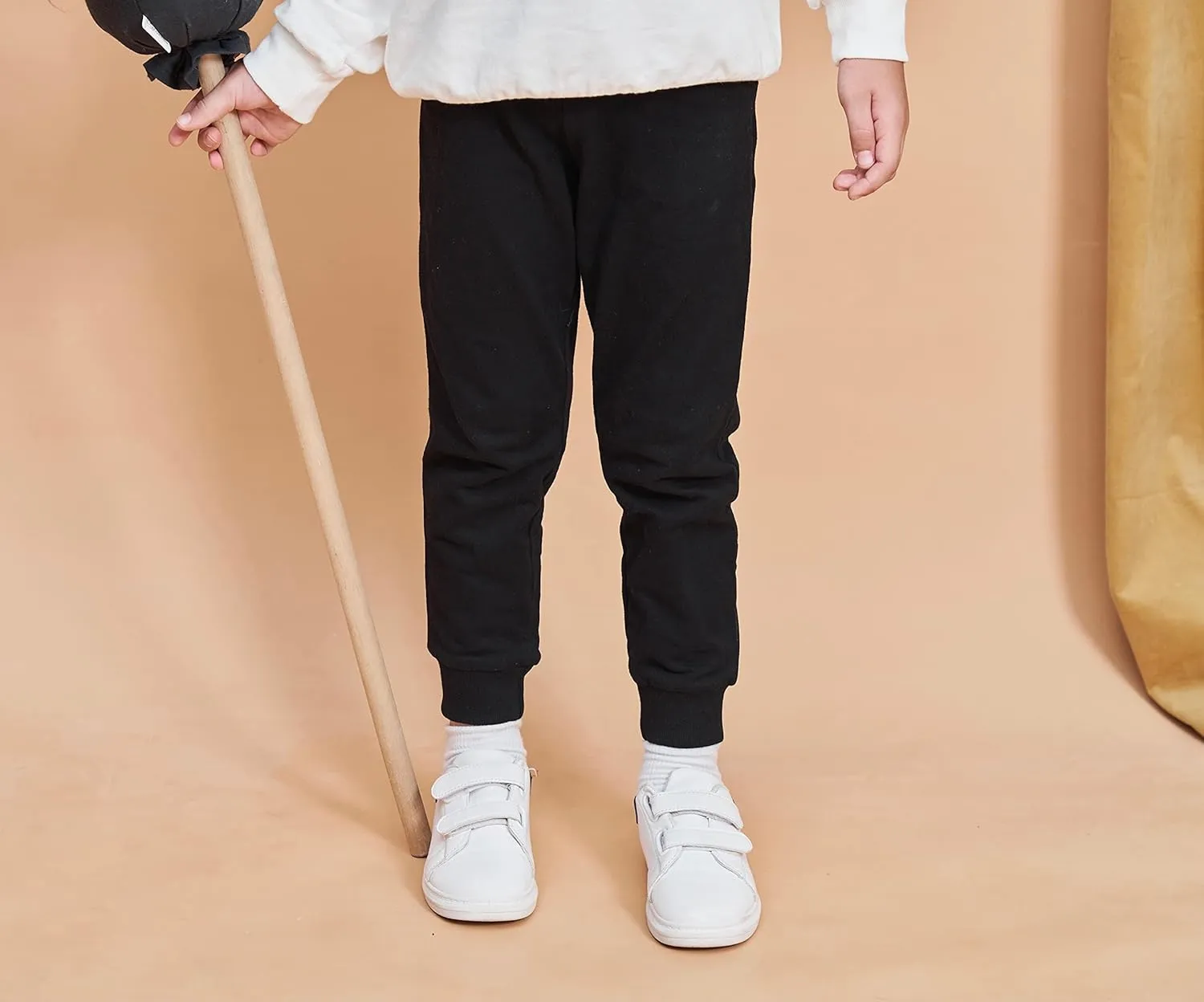 Little Boys Jogger Pants Toddler Boys' Drawstring Elastic Waist Cotton Casual Sweatpants 1PC/ 2 PCS Set