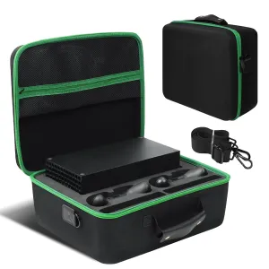 LVKAYCE Hard Carrying Case Compatible with Xbox Series X, Protective Travel Bag for Xbox Series X Console, Controllers, Cables and Other Accessories