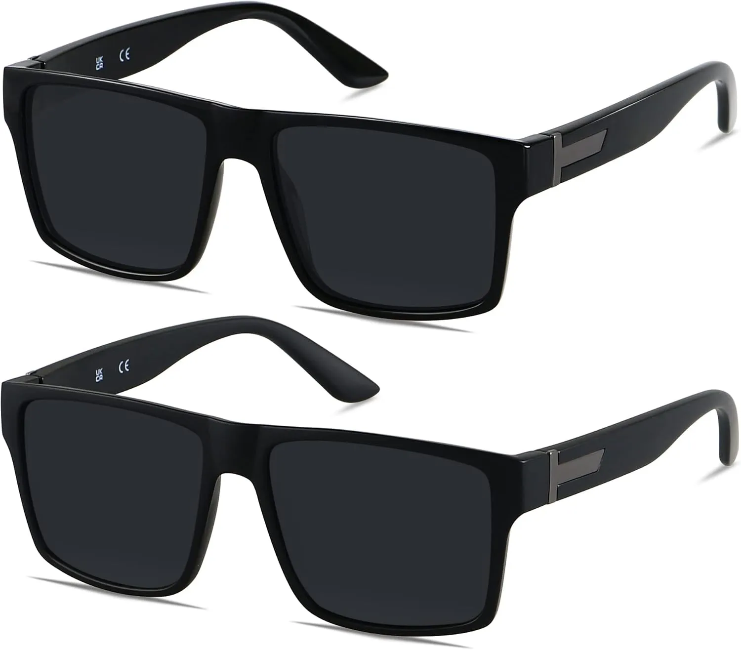 LYZOIT Square Sunglasses for Men Women Polarized Oversized Big UV Protection Rectangle Shades
