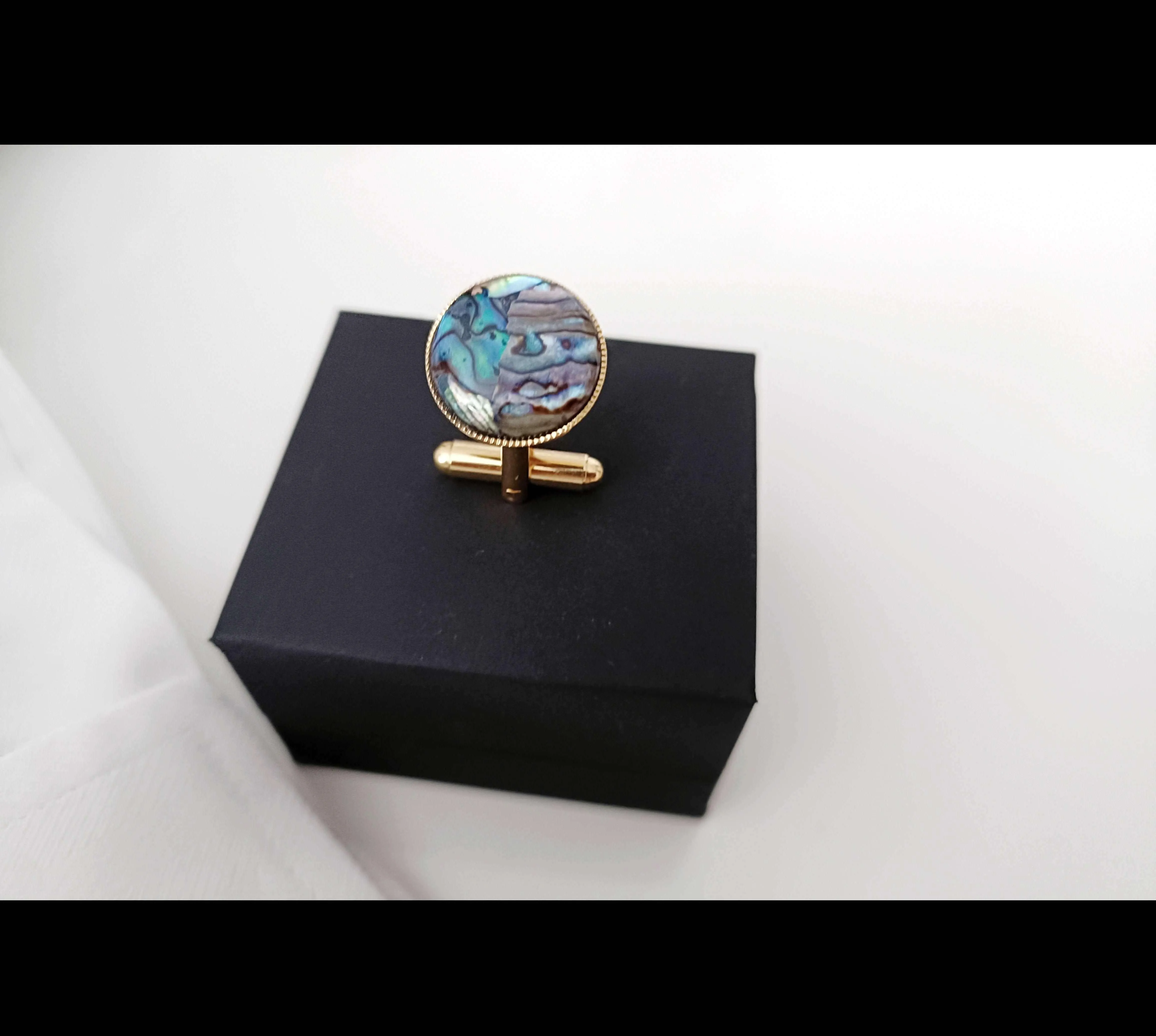 Men's Abalone Cufflinks