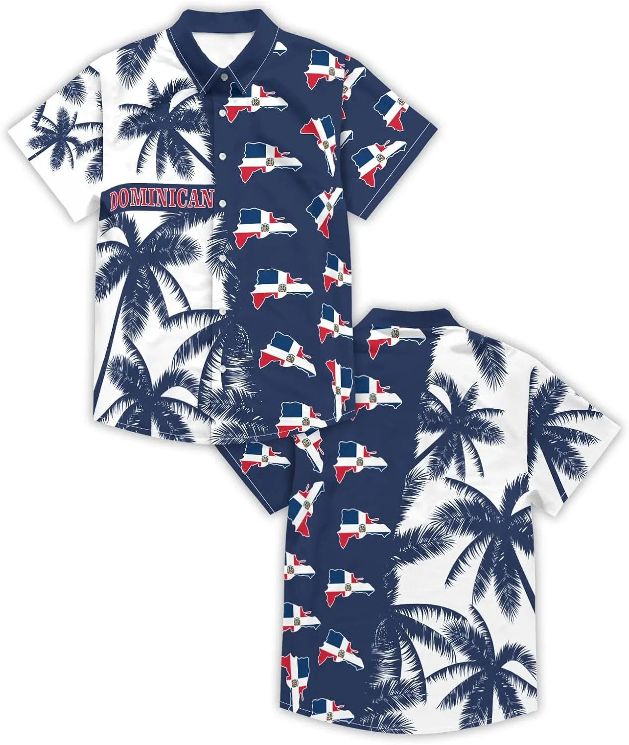 Men's Hawaiian Shirt Short Sleeve Casual Button Down Shirt Novelty Print Tropical Beach Shirt