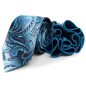 Men's Paisley Tie & Matching Pocket Round Set
