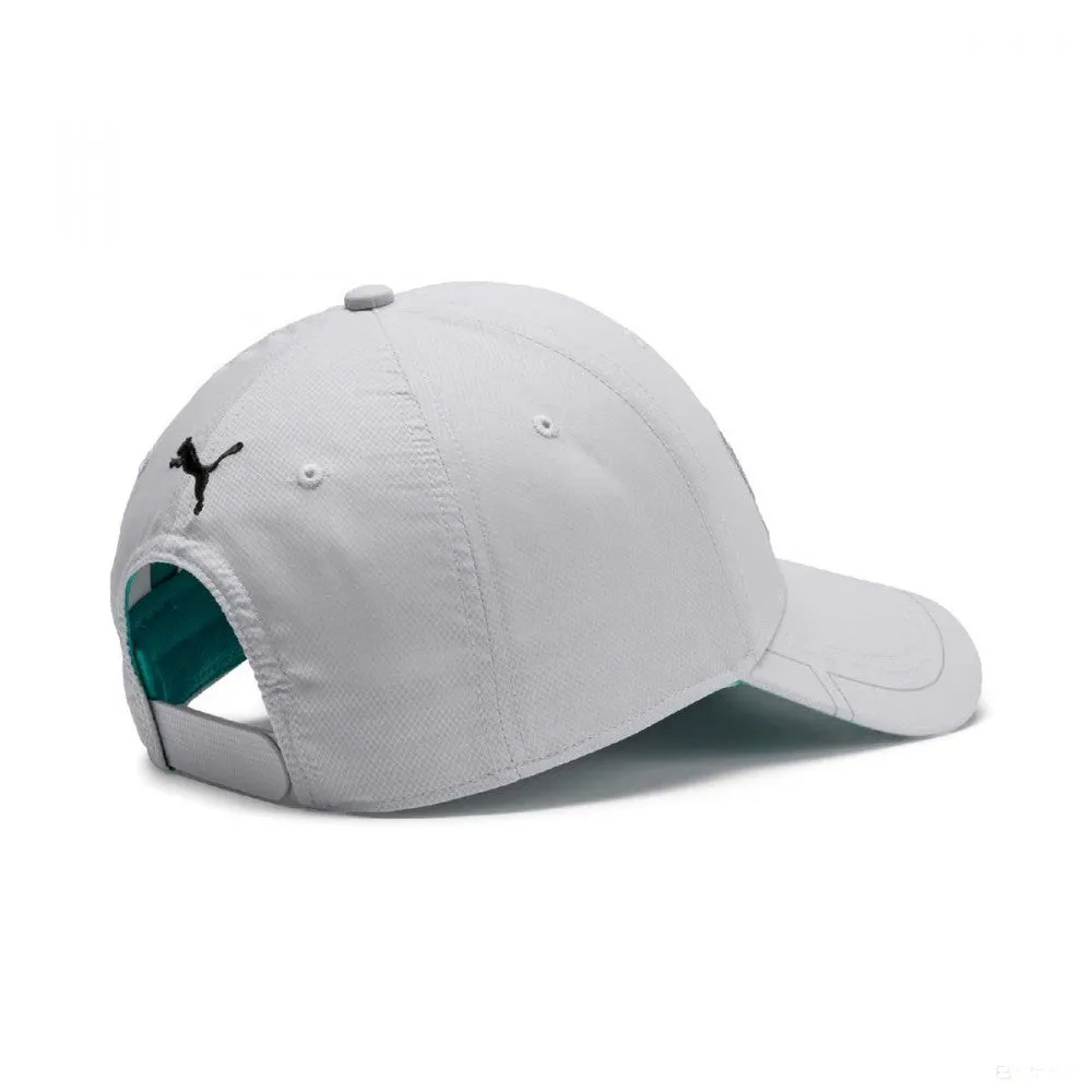 Mercedes Baseball Cap, Adult, Puma Team Logo, Silver, 2019