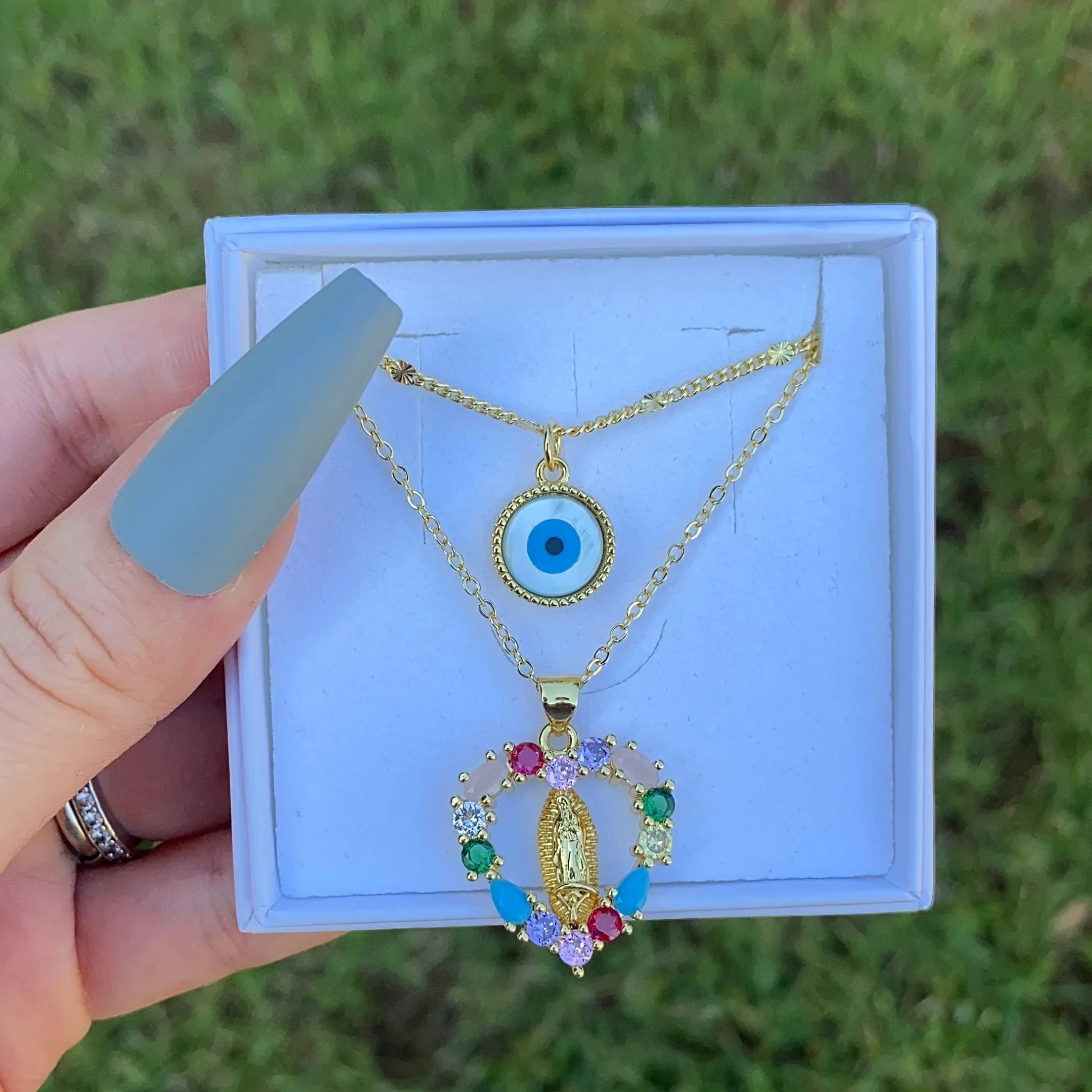 Mini Evil Eye Necklace 011