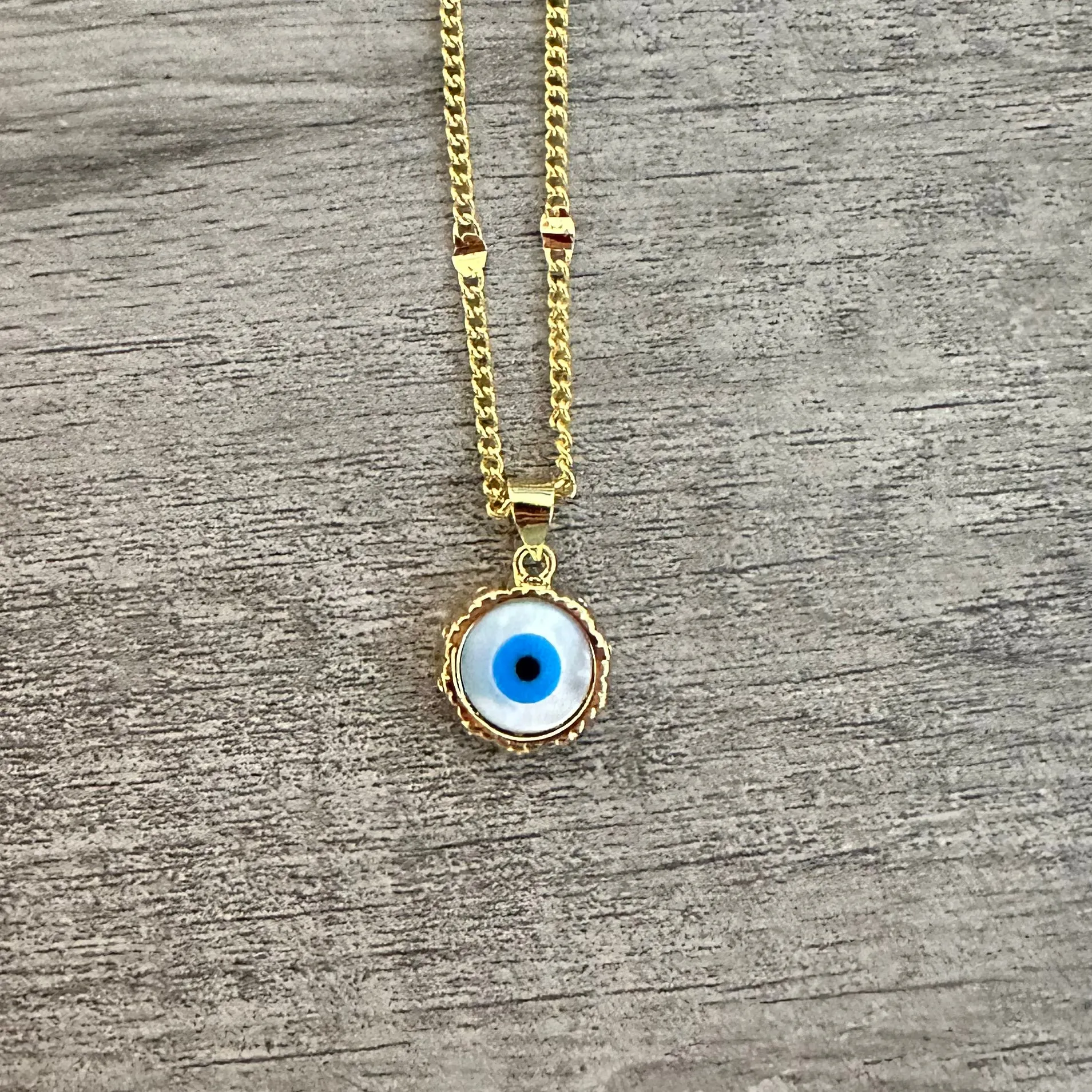 Mini Evil Eye Necklace 011