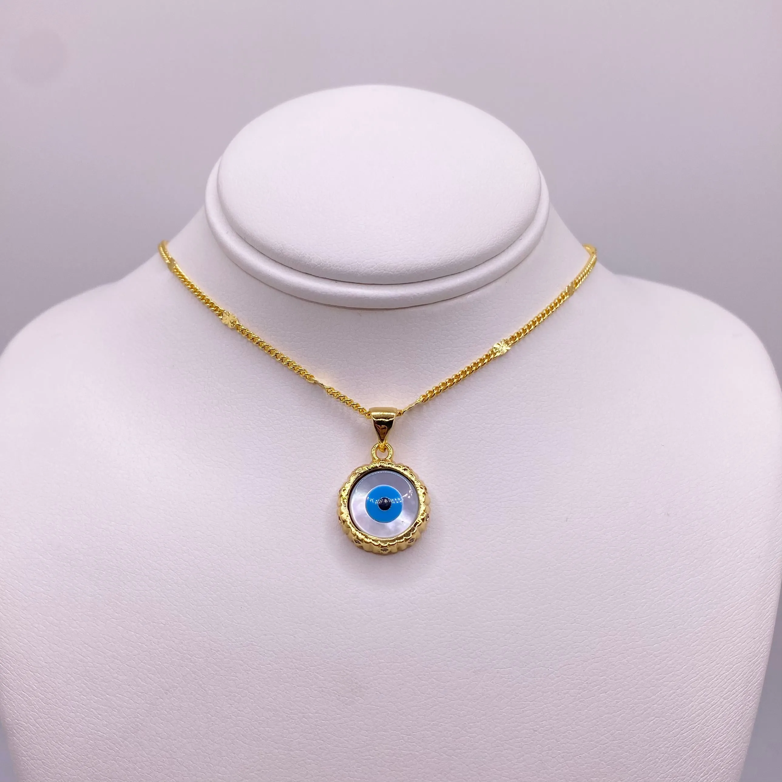 Mini Evil Eye Necklace 011