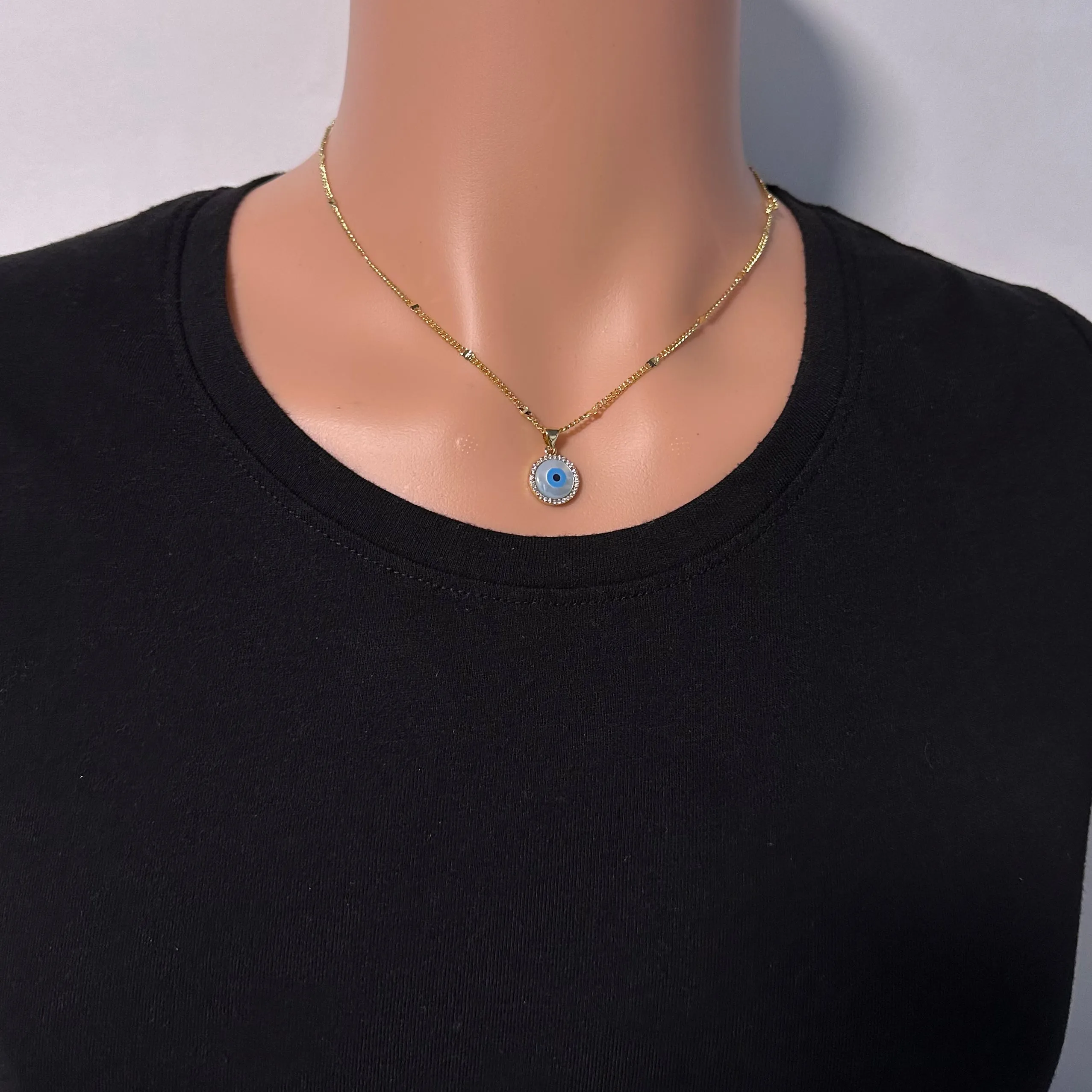 Mini Evil Eye Necklace 011