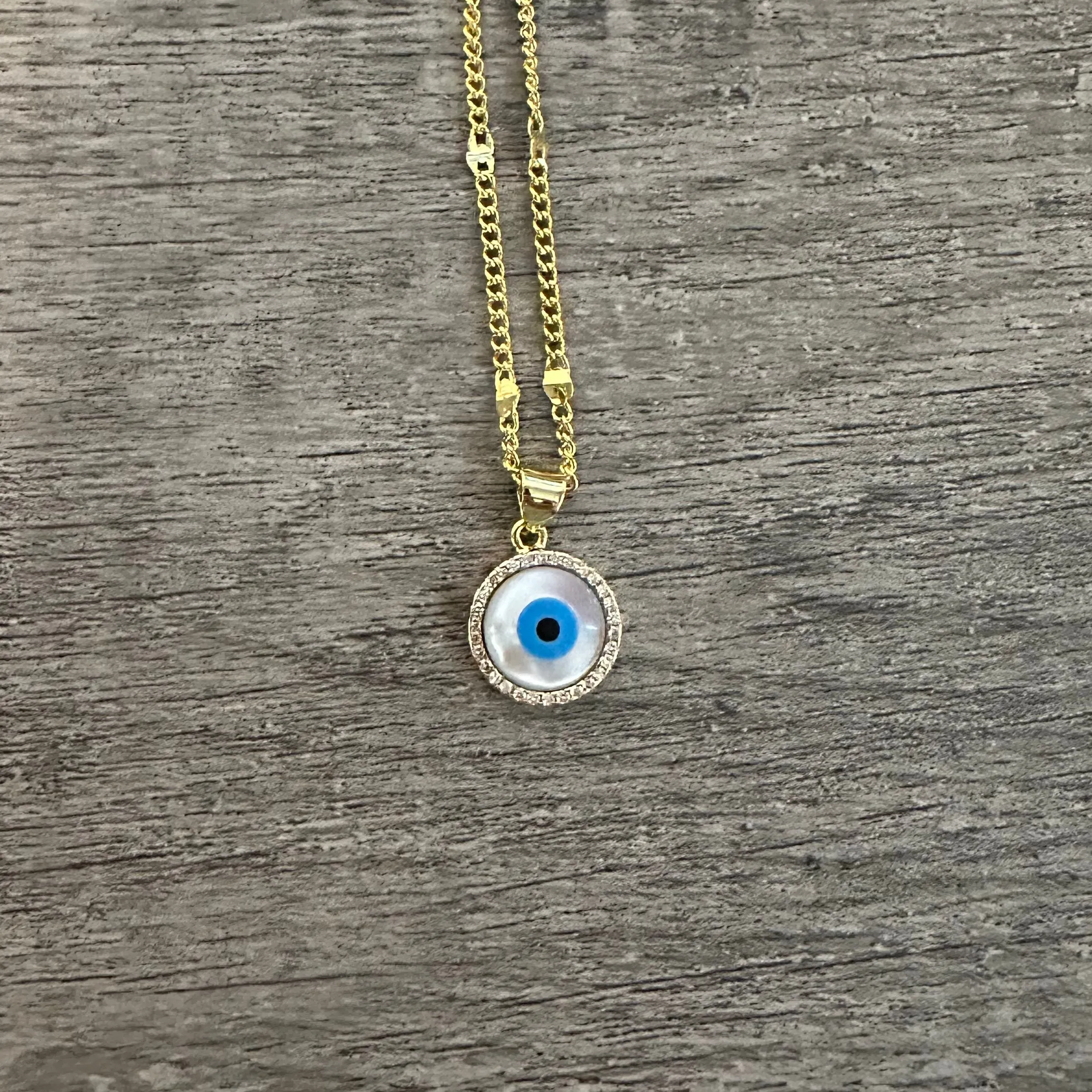 Mini Evil Eye Necklace 011
