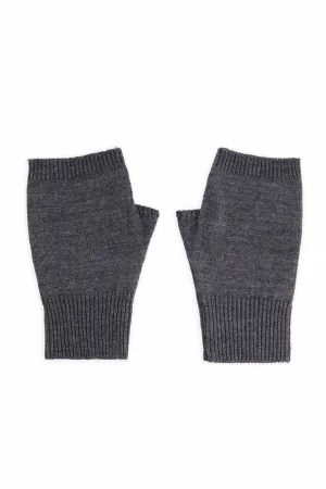 Mélange Knit Fingerless Gloves