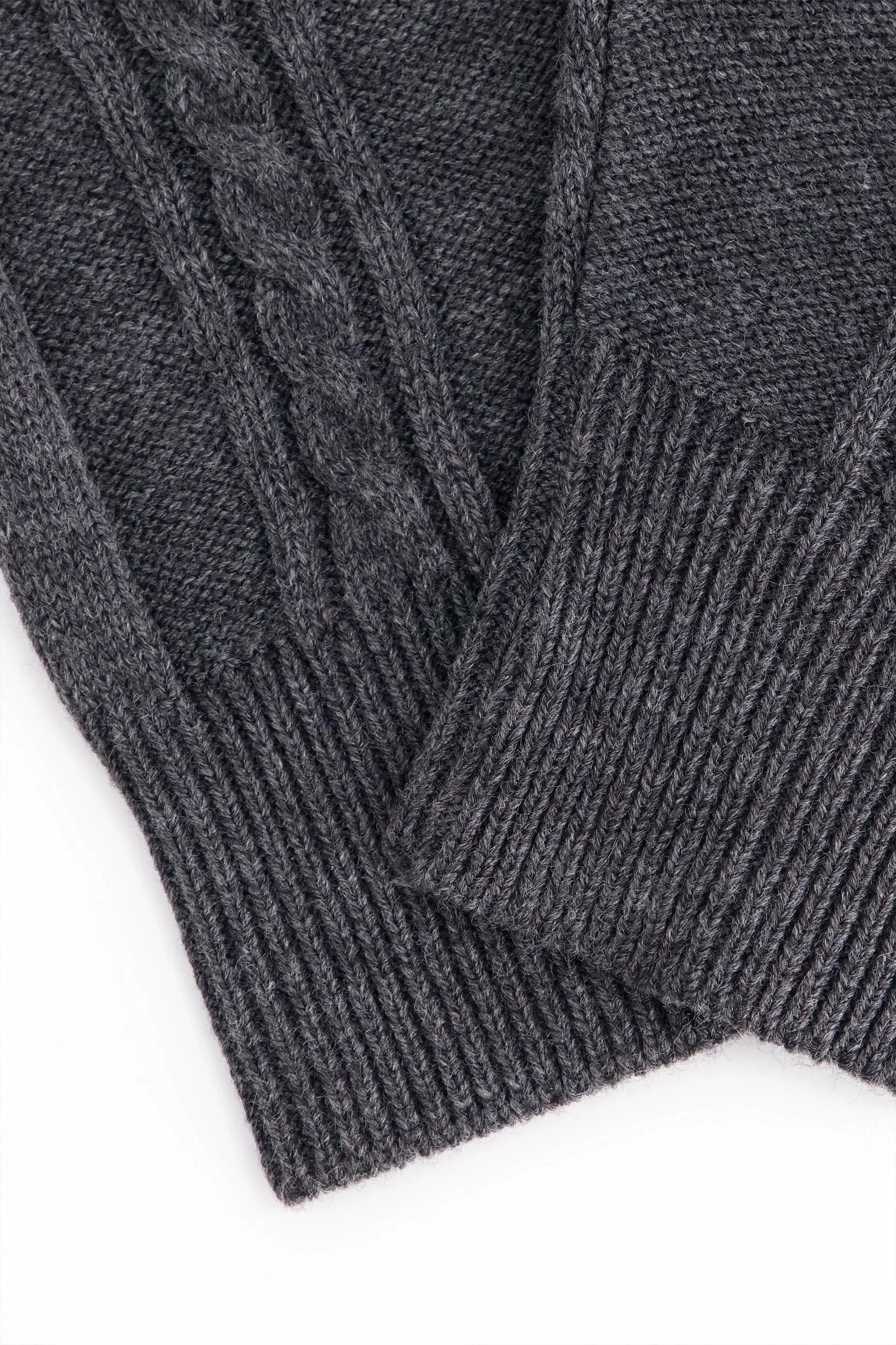 Mélange Knit Fingerless Gloves