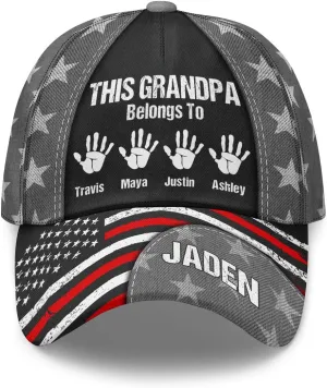 Personalized Dad Grandpa Cap - Custom Dad Grandpa Hat with Kids Name - Custom Gift for Daddy On Fathers Day