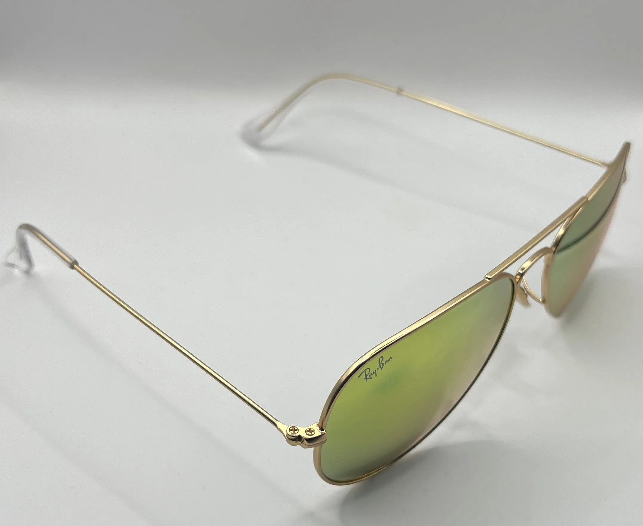Ray-Ban Aviator RB3025 3N TRI 58mm Gold/Green Sunglasses