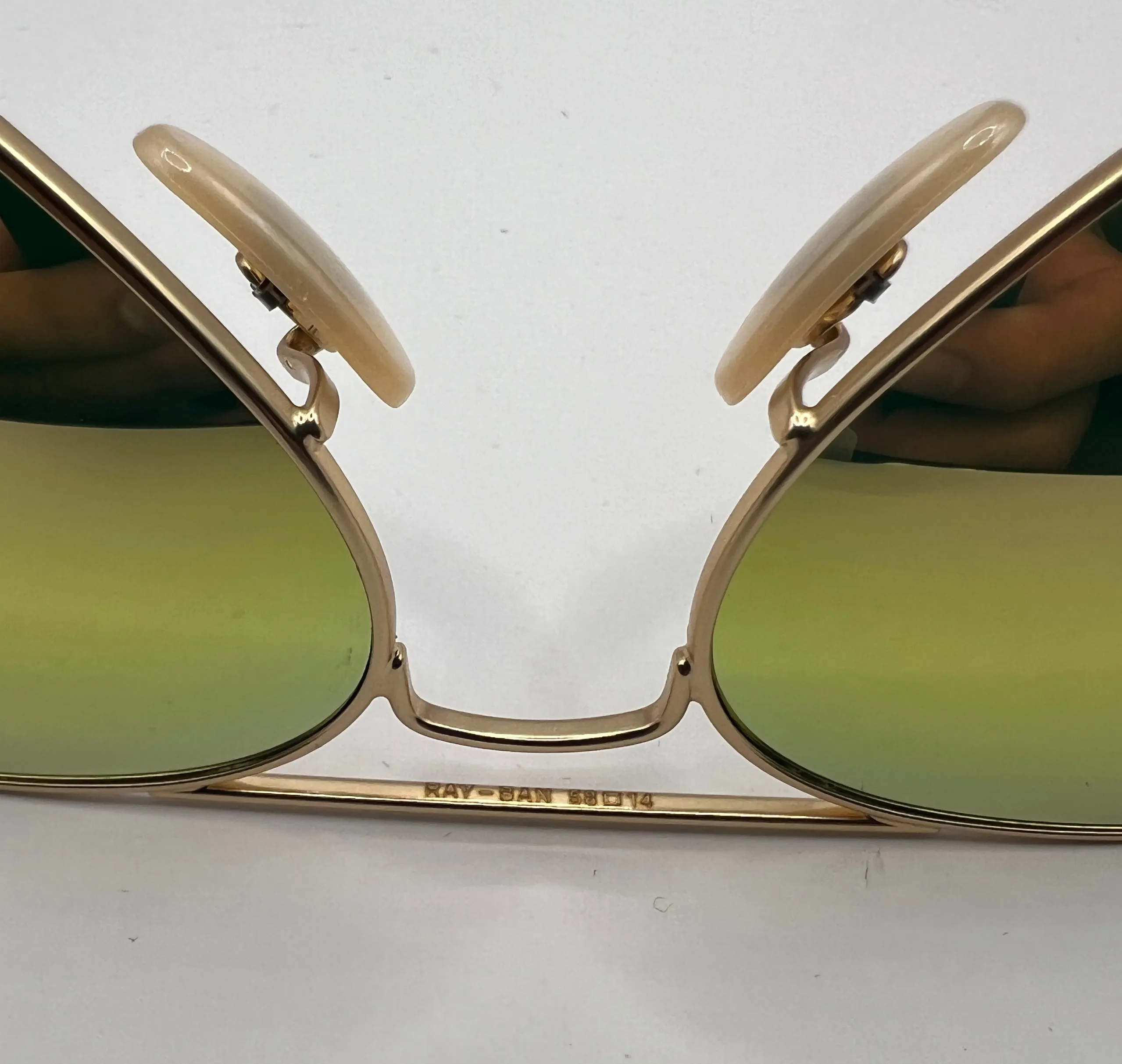 Ray-Ban Aviator RB3025 3N TRI 58mm Gold/Green Sunglasses