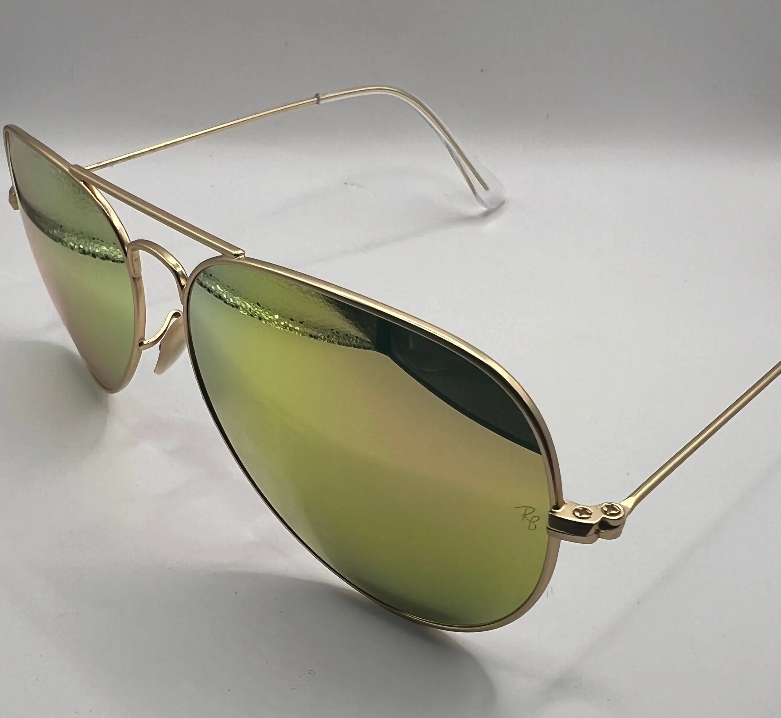 Ray-Ban Aviator RB3025 3N TRI 58mm Gold/Green Sunglasses