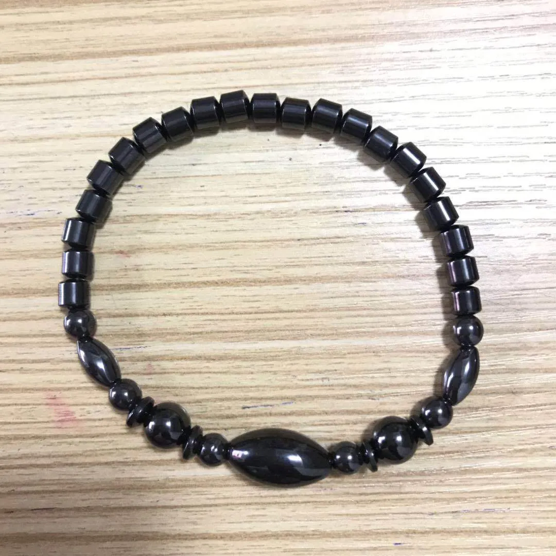 Rice Beads Straight Tube Magnet Anklet