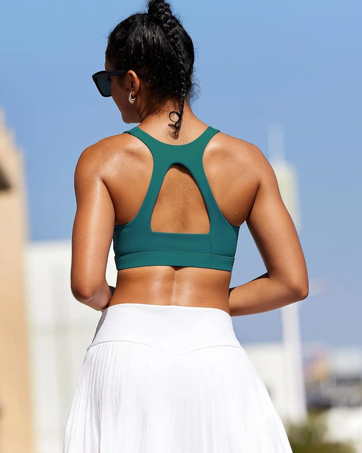 RUNNING GIRL Sports Bras for Women High Support,Racerback Molded Cup High Impact Sports Bra Workout Yoga Bra