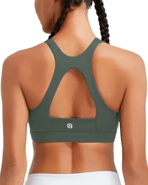 RUNNING GIRL Sports Bras for Women High Support,Racerback Molded Cup High Impact Sports Bra Workout Yoga Bra