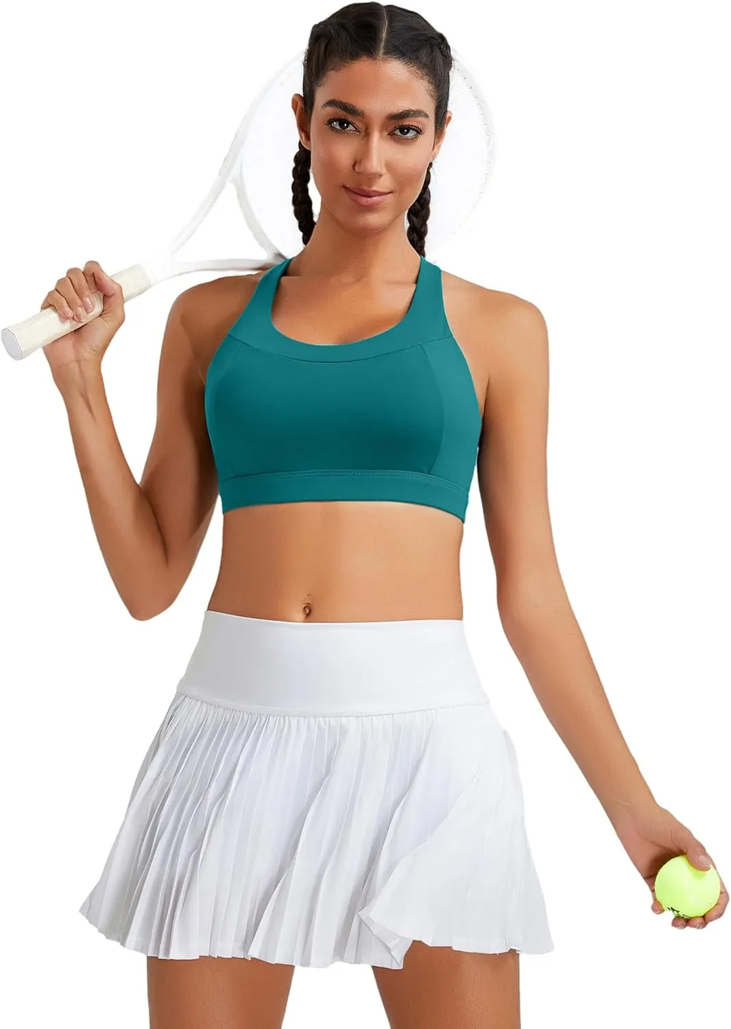 RUNNING GIRL Sports Bras for Women High Support,Racerback Molded Cup High Impact Sports Bra Workout Yoga Bra