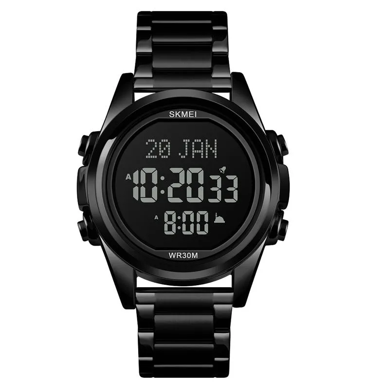 Skmei Arab Qibla Azan Steel Digital Watch For Men 1667 Original
