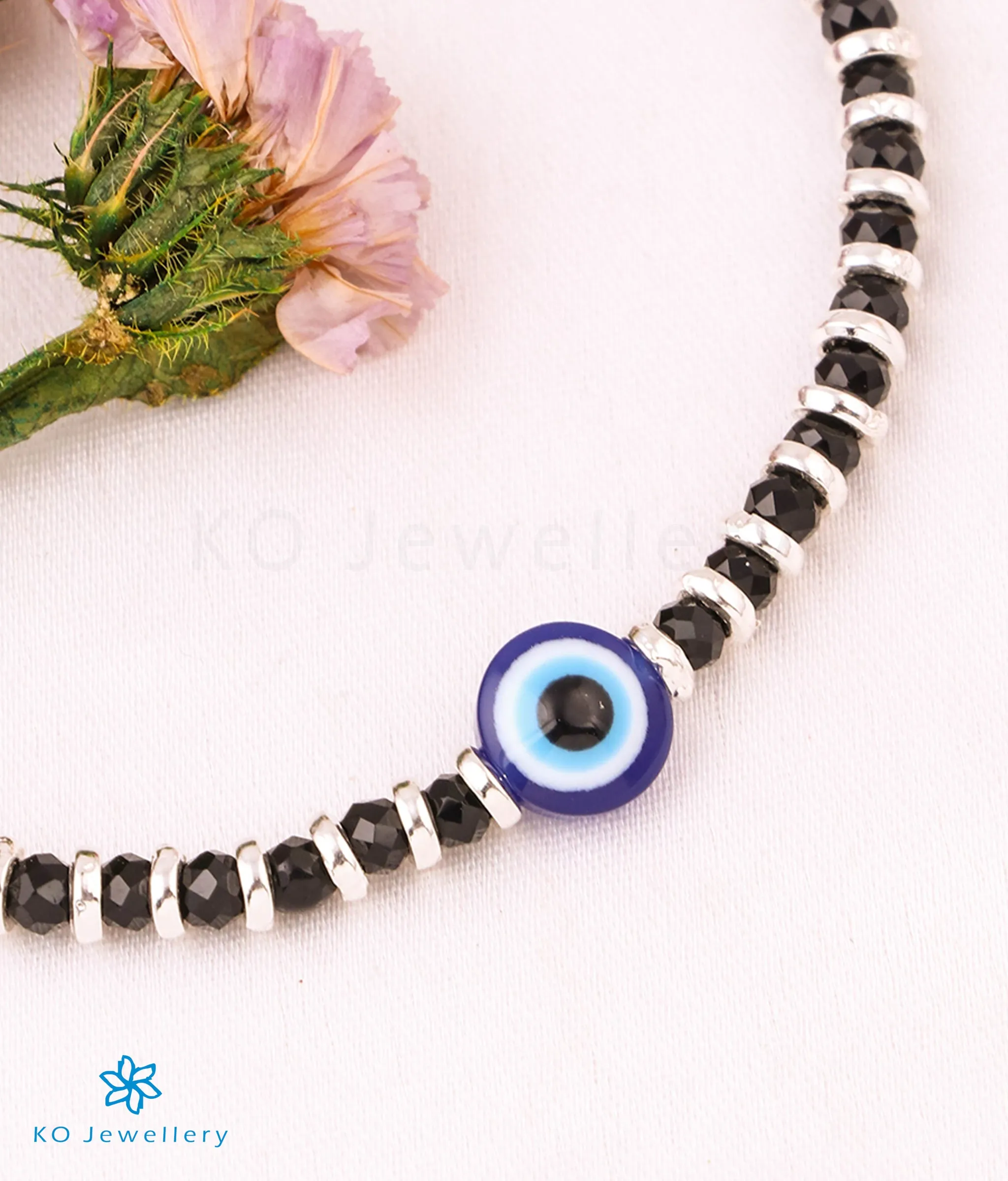 The Shrey Evileye Silver Baby/Kids Anklets (7.5 inches)