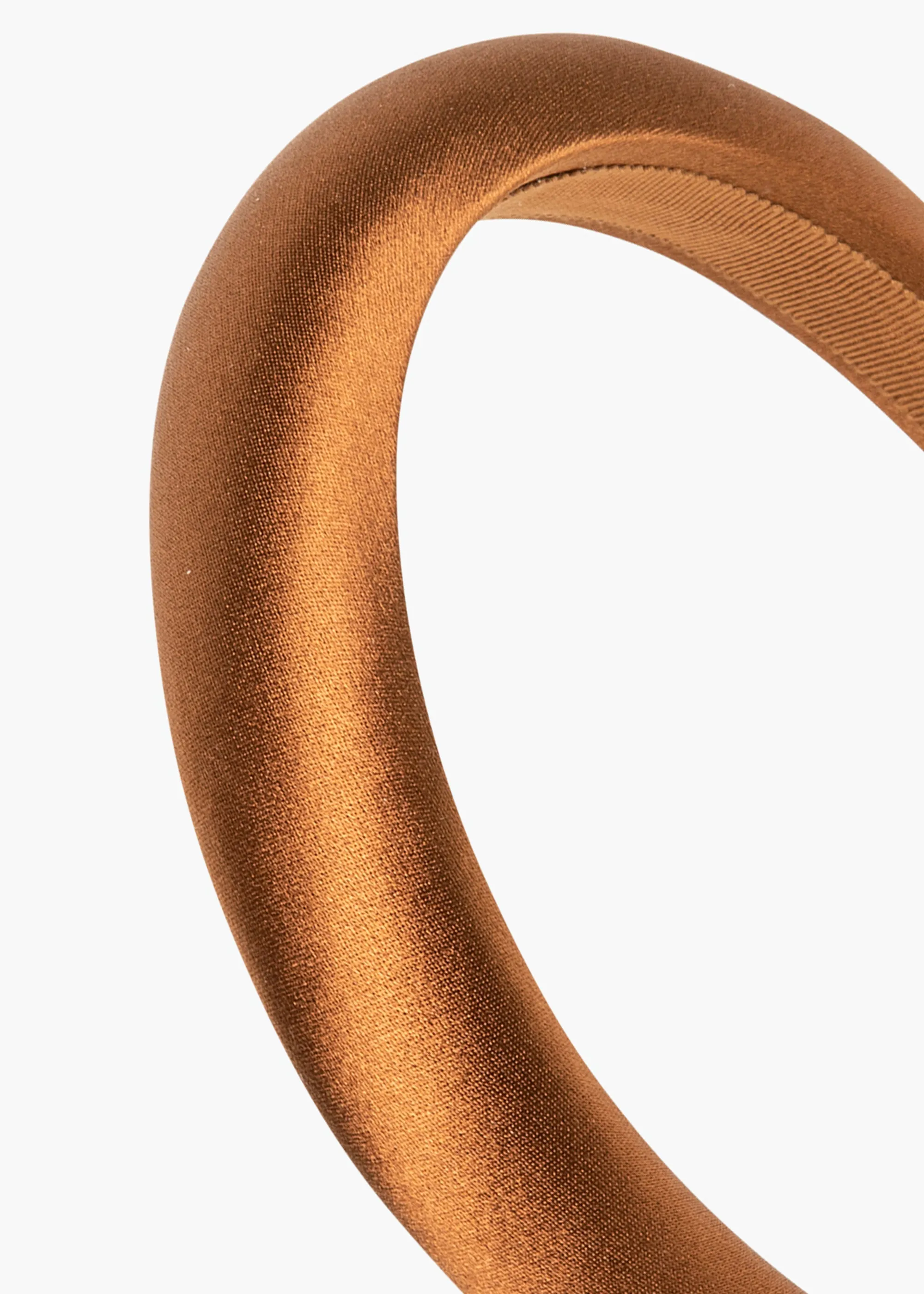 Tori Headband in Satin -- Mocha