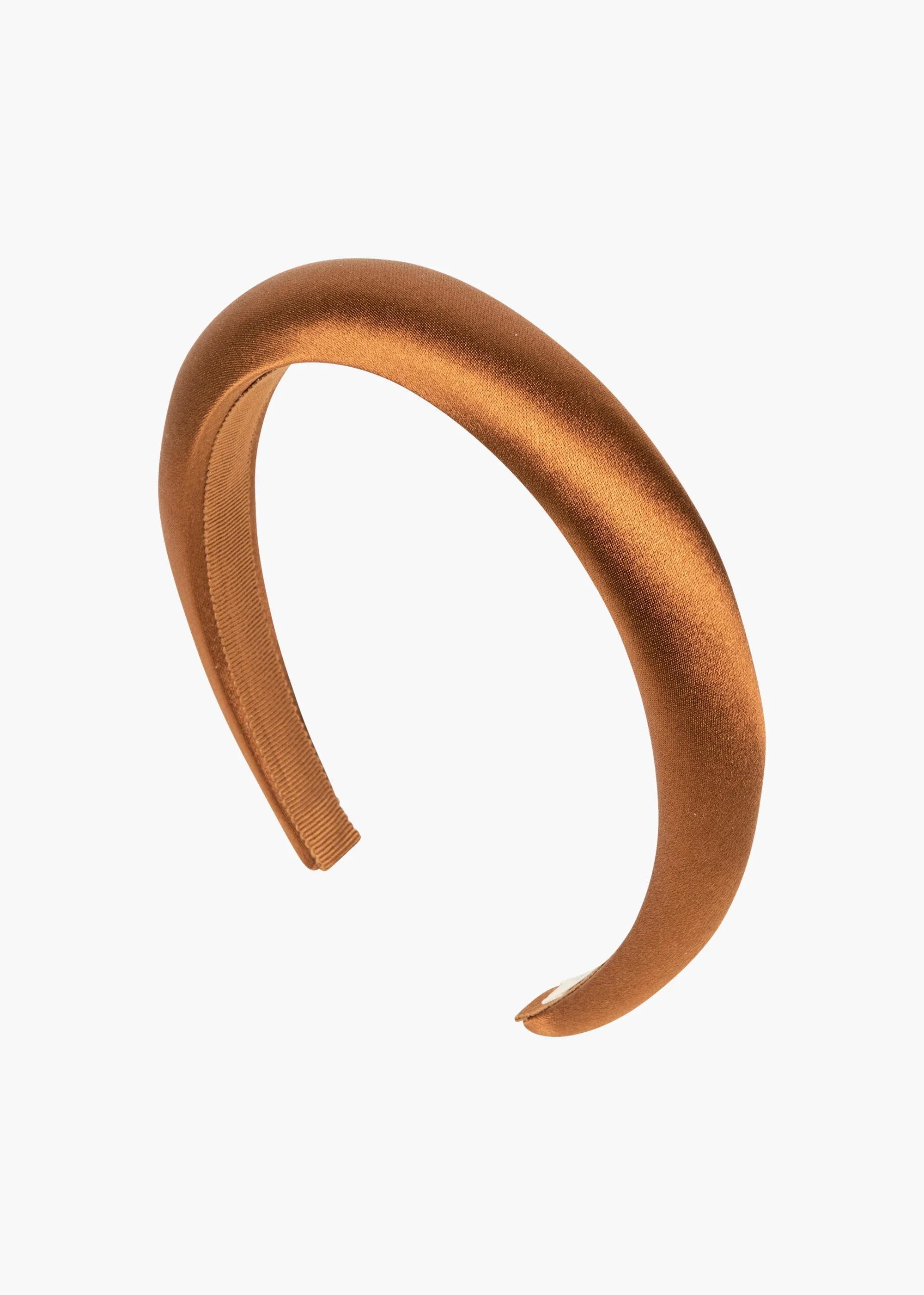 Tori Headband in Satin -- Mocha