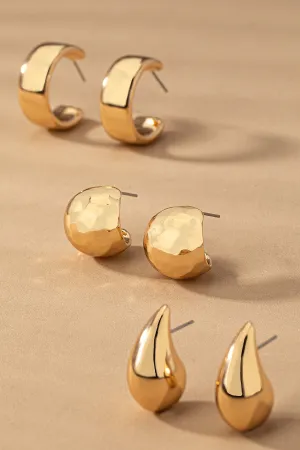 Trio Puffy Hoops