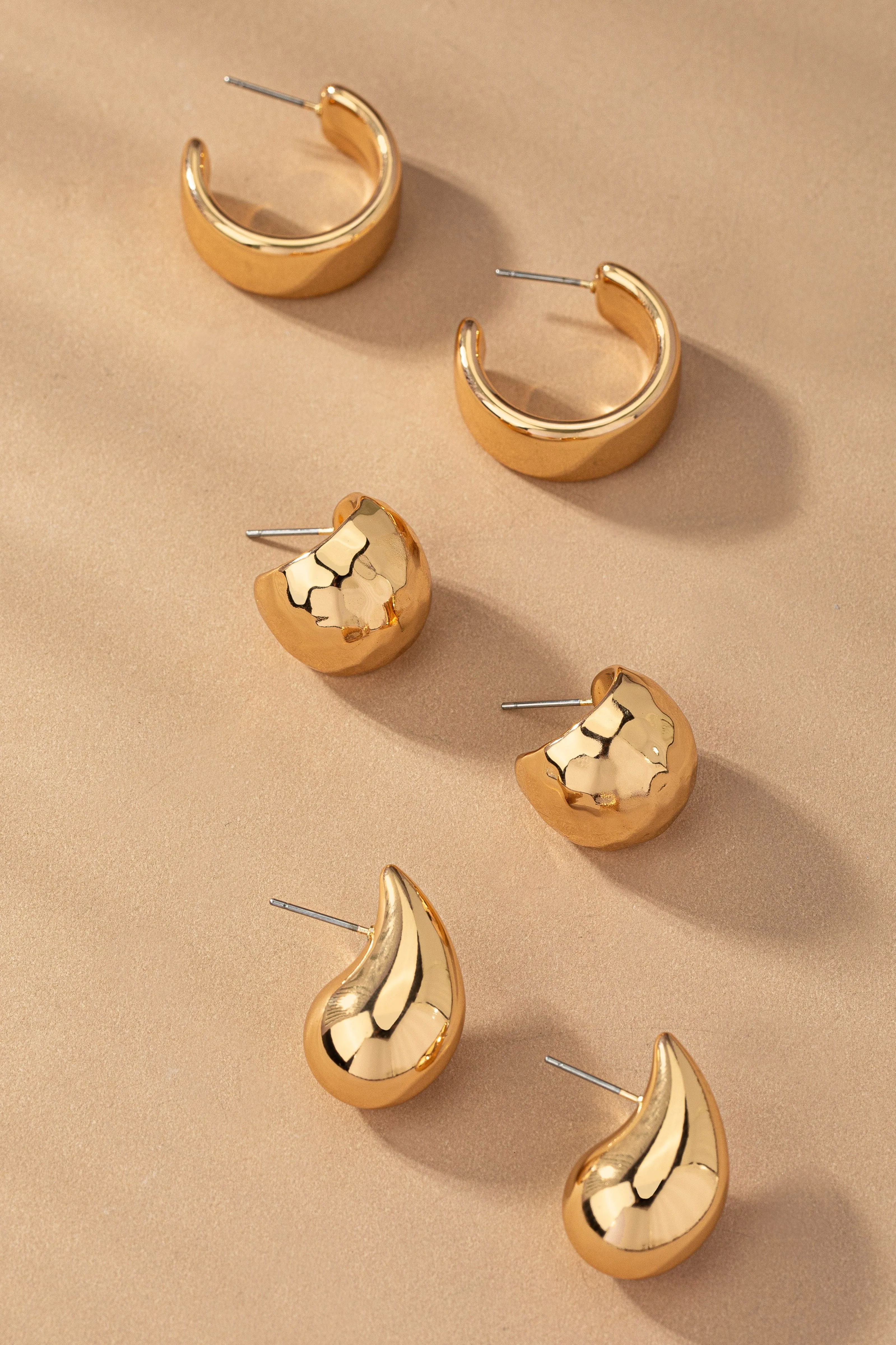 Trio Puffy Hoops
