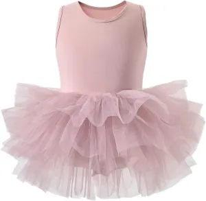 Tutu.kk Girls' Camisole Dance Tutu Leotard with Fluffy 4-Layers Ballet Dress for Ballerina (12 Months - 7 Years)