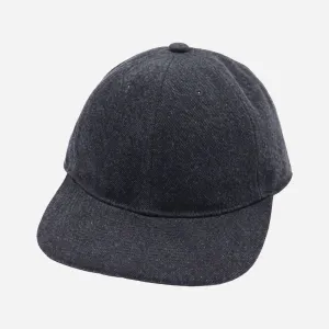 WASHED DENIM CAP - BLACK